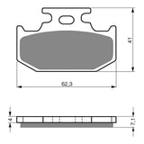 GOLDfren GF317 Offroad Racing K5 Brake Pads