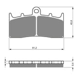 GOLDfren GF318 Sintered Sports S3 Brake Pads (PH448)