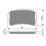 GOLDfren GF325 Offroad Racing K5 Brake Pads