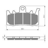 GOLDfren GF328 Sintered Sports S3 Brake Pads (PH461)