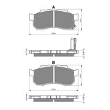 GOLDfren GF339 Offroad Racing K5 Brake Pads (PR410)