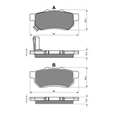 GOLDfren GF340 Offroad Racing K5 Brake Pads (PR413)