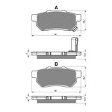 GOLDfren GF341 Offroad Racing K5 Brake Pads (PR412)