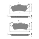 GOLDfren GF349 Sintered Sports S3 Brake Pads (P475) HD Street