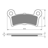 GOLDfren GF354 Sintered Sports S3 Brake Pads (P447)