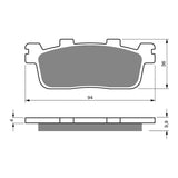 GOLDfren GF355 Sintered Sports S3 Brake Pads (P441)