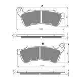 GOLDfren GF359 Sintered Sports S3 Brake Pads (P468)