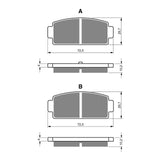 GOLDfren GF362 Offroad Racing K5 Brake Pads (P486)