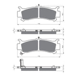 GOLDfren GF384 Offroad Racing K5 Brake Pads (PR523)