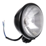 WMP HEADLIGHT BATES 5 3/4 BTM MNT H4 60/55w BLK
