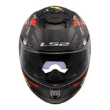 LS2 FF808 Stream II Angry Monkey Helmets - Matte Black / Red 06