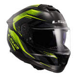 LS2 FF808 Stream II Fury - Black / Hi-Vis Yellow 06