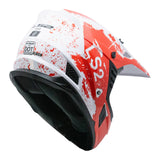 LS2 MX706 COZ Hyde Helmet - Red / White 06