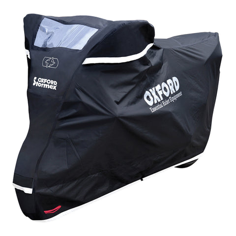 Oxford Stormex Motorcycle Cover – RiDE Magazine Recommended, Heavy-Duty Weatherproof Protection with Padded Lining