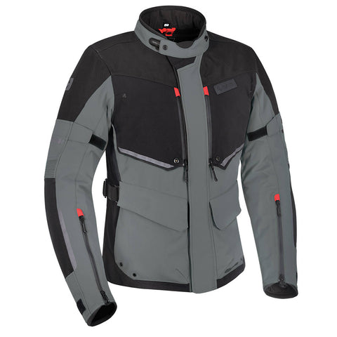 OXFORD MONDIAL LAMINATE JACKET - BLACK / GREY