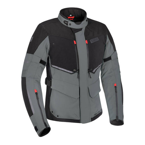 OXFORD MONDIAL LAMINATE JACKET - BLACK / GREY