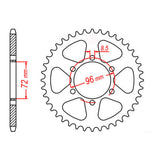Sprocket Kit Suzuki DR250 '82-87 Farm (434) - 520SO 12/48