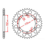 Sprocket Kit Yamaha YZ/WR400F - 520EXW 14/49