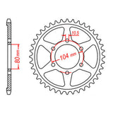 Sprocket Kit Kawasaki ZXR750 (L1-L3) '93-'95 - 530XRE 16/44