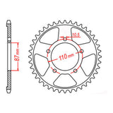 Sprocket Kit Suzuki GSXR750 '88/'89 - 530XRE 5 bolt 15/44