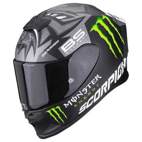 XL EXO-R1 Air Fabio MonsterRep Matt Blk/Sil Road Helmet Scorpion