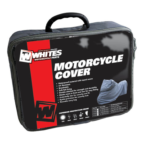 WHITES PREMIUM BIKE COVER - LARGE 750-1300CC/ RACK