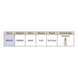 WMP Spark Plug Cap (Replaces VD05EG) Long Right Angle - Black