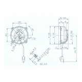 SPAL UNIVERSAL 12V COOLING FAN - 104MM DIAM X 60MM HIGH