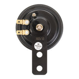 WMP 12v Horn - Round Black - 70mm Diameter - 110db