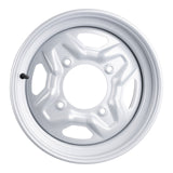 WMP ATV/UTV Steel Rim 14x8 Polaris Rear 4/156 +63.5 - Silver