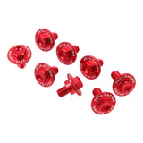 Zeta Fork Guard Bolt Set 8-Piece - Honda-1 - Red