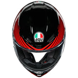 AGV K6 RUSH [BLACK/RED]