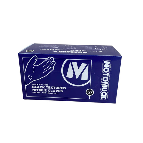 Motomuck Black Nitrile Workshop Gloves