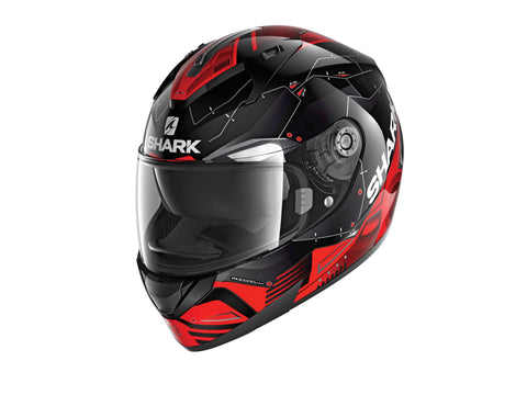 SHARK RIDILL MECCA BLK/RED/SIL S