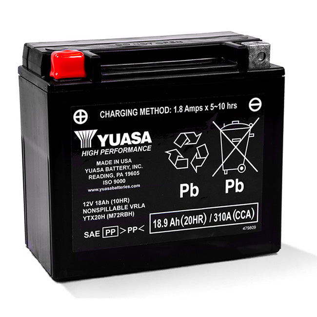 Yuasa YTX20H battery factory Activated Non DG