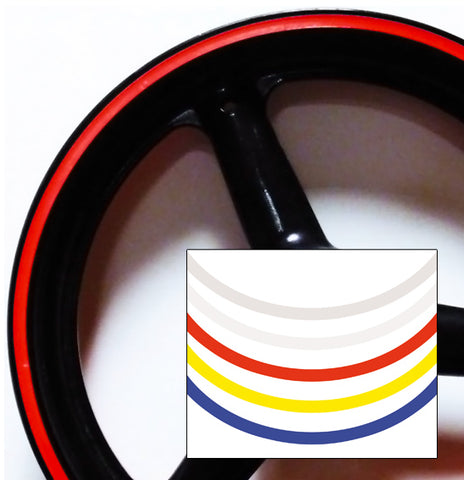 Wheel Rim Stripe sticker set - Reflective