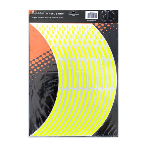 KEITI REFLECTIVE WHEEL 3 STRIPE [FLURO YELLOW]