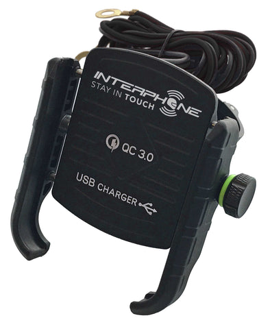 INTERPHONE MOTOCRADLE WITH USB FAST CHARGE + SCOOTER ADAPTER